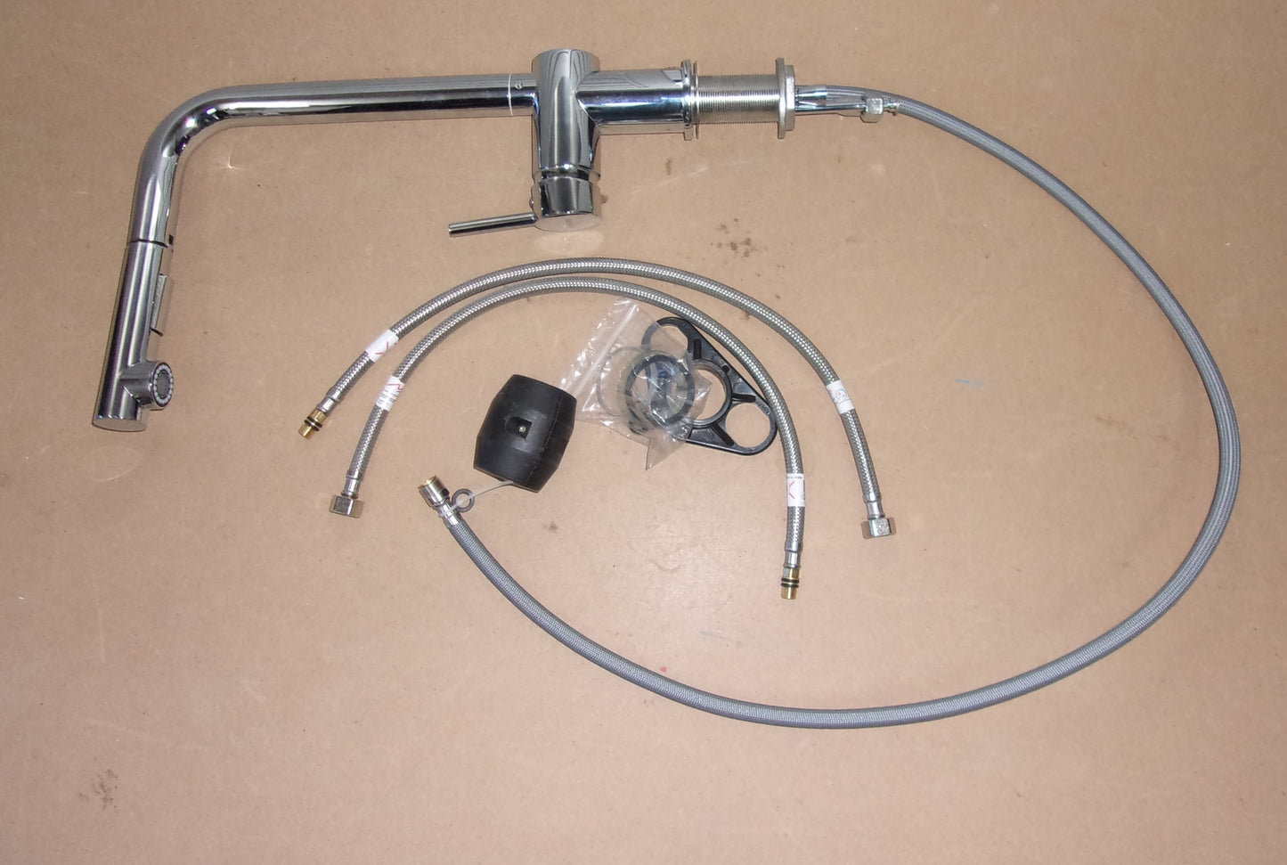 WOOHSE 360° Drehbar Wasserhahn Küche mit 2 Strahlarten, I05105