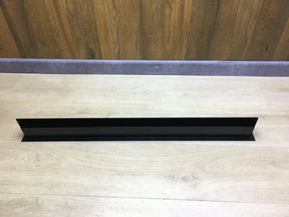 KRATKI Lüftungsgitter, Warmluftgitter 6 x 80 cm, schwarz, I30943