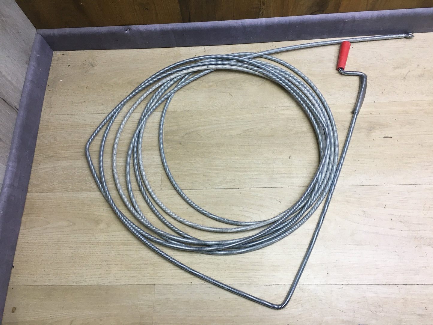 Meister Rohrreinigungswelle Ø 9 mm x 10 m, Flexible Spirale mit Kralle, I31014