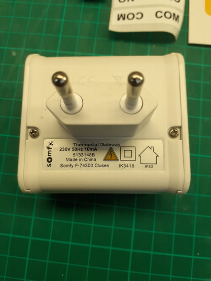 Somfy 2401498 Funk-Thermostat für Heizung oder Einzelkessel, I04864