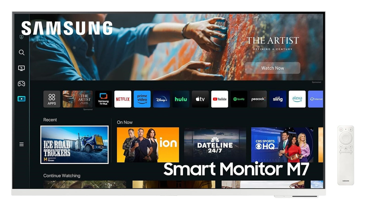 Samsung M7 S32CM703UU Smart 4K Monitor 32" UHD 3840x2160 HDR10 HDMI USB-C white 