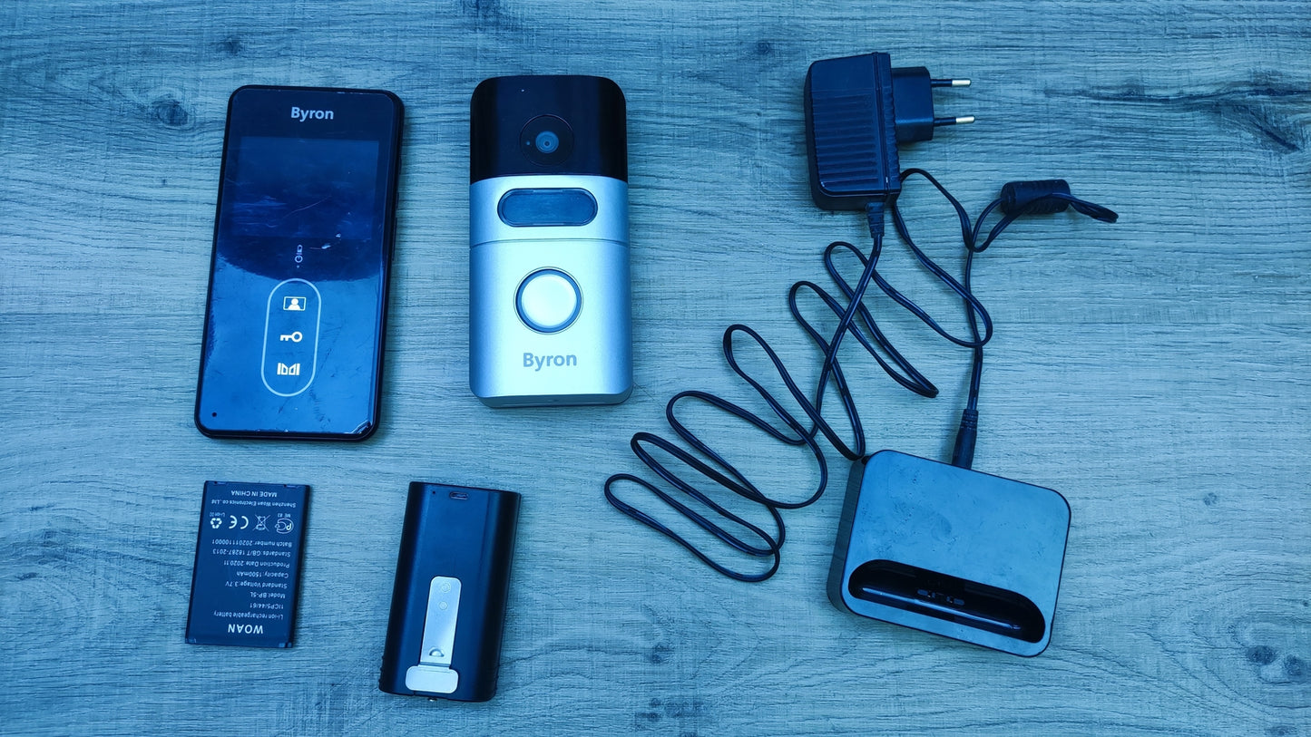 Byron DIC-24615 Kabellose Video-Türgegensprechanlage mit Monitor, I32743