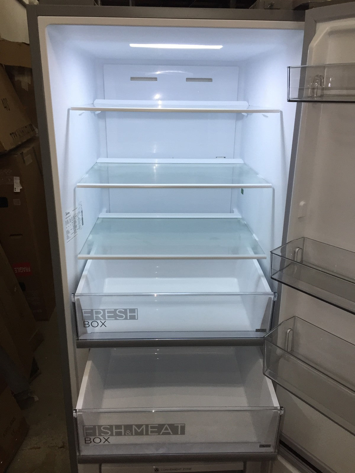 Midea Comfee MERB345MGC02 Kühl- Gefrierkombination Kühlschrank 338L No Frost