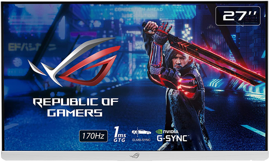 ASUS ROG Strix XG279Q-W Gaming Monitor 27" WQHD 2560x1440 NVIDIA G-Sync 170Hz