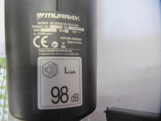 Murray IQ18PSHK 18 V Li-Ion 20 cm Polsäge, solo, I02927