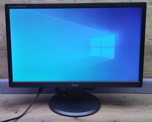 iiyama ProLite E2282HD-B1 Monitor 21.5" FHD 1920x1080 TN Panel VGA DVI 60Hz 5ms
