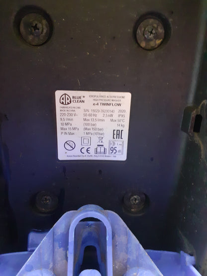 AR Blue Clean Hochdruckreiniger mit Dualtech System e-4 TWINFLOW 2500 W, I14438