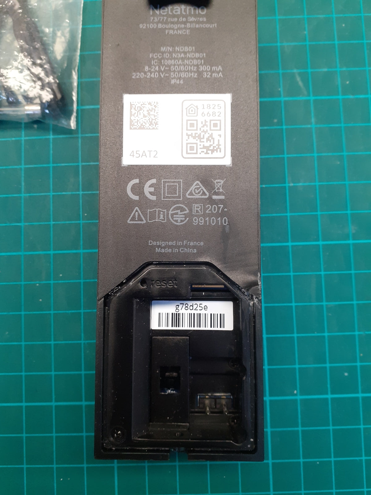 Netatmo Smarte Video Türklingel mit Kamera, WLAN, 2-Wege-Audio, NDB-N, I04964