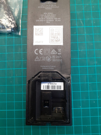 Netatmo Smarte Video Türklingel mit Kamera, WLAN, 2-Wege-Audio, NDB-N, I04964