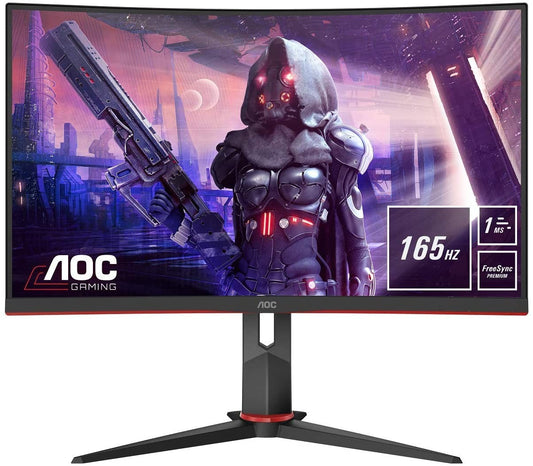 AOC C27G2U/BK Gaming Monitor 27" Curved FHD 1920x1080 AMD FeeSync 165Hz 1ms