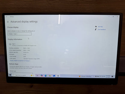 IVV 156UC Tragbarer 4K Gaming Monitor 15,6" UHD 3840x2160 IPS HDMI USB-C schwarz