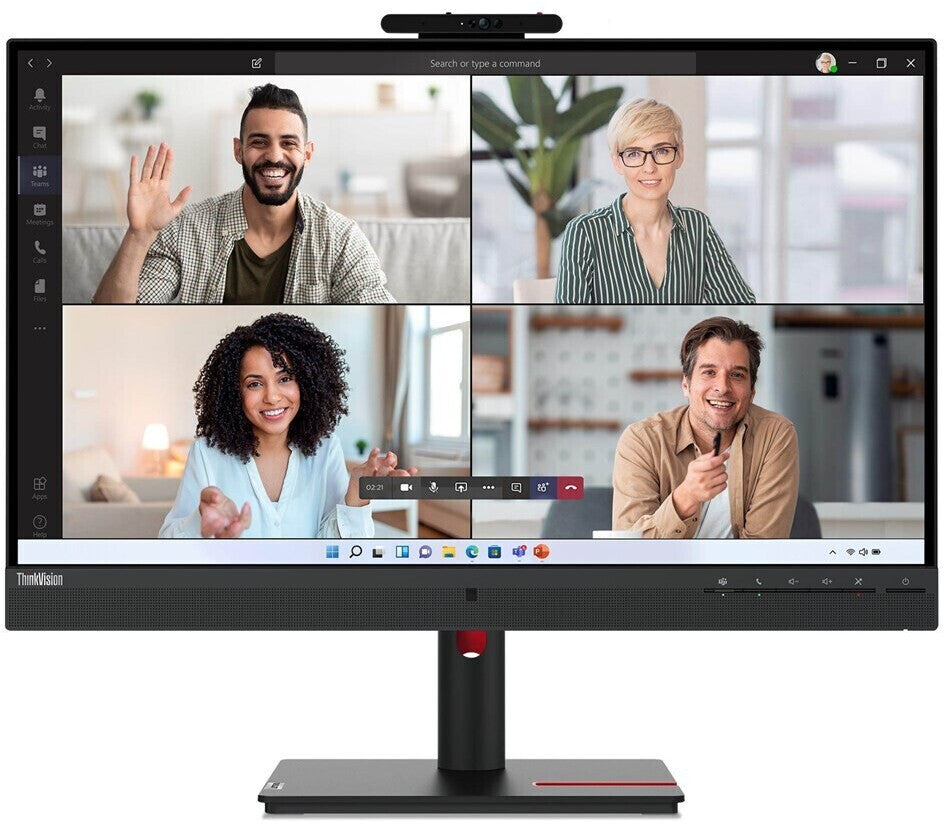 Lenovo ThinkVision T27hv-30 Monitor 27" WQHD 2560x1440 IPS Lautsprecher Webcam