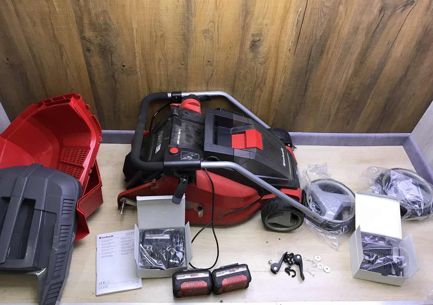 Einhell GE-CM 36 Li Kit Cordless Lawn Mower 2 Batteries 3.0Ah, I28540