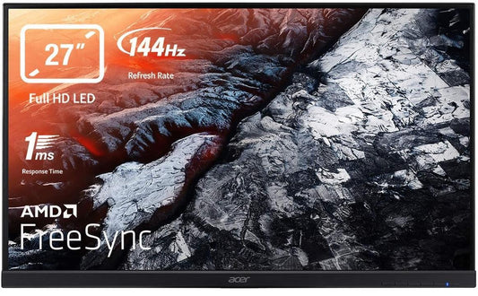 Acer KG1 KG271Cbmidpx Gaming Monitor 27" FHD 1920x1080 AMD FreeSync 144Hz 1ms 