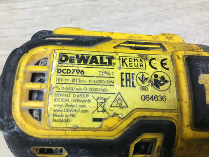 DeWalt DCD796 Akku-Schlagbohrschrauber 18V SOLO, I30003