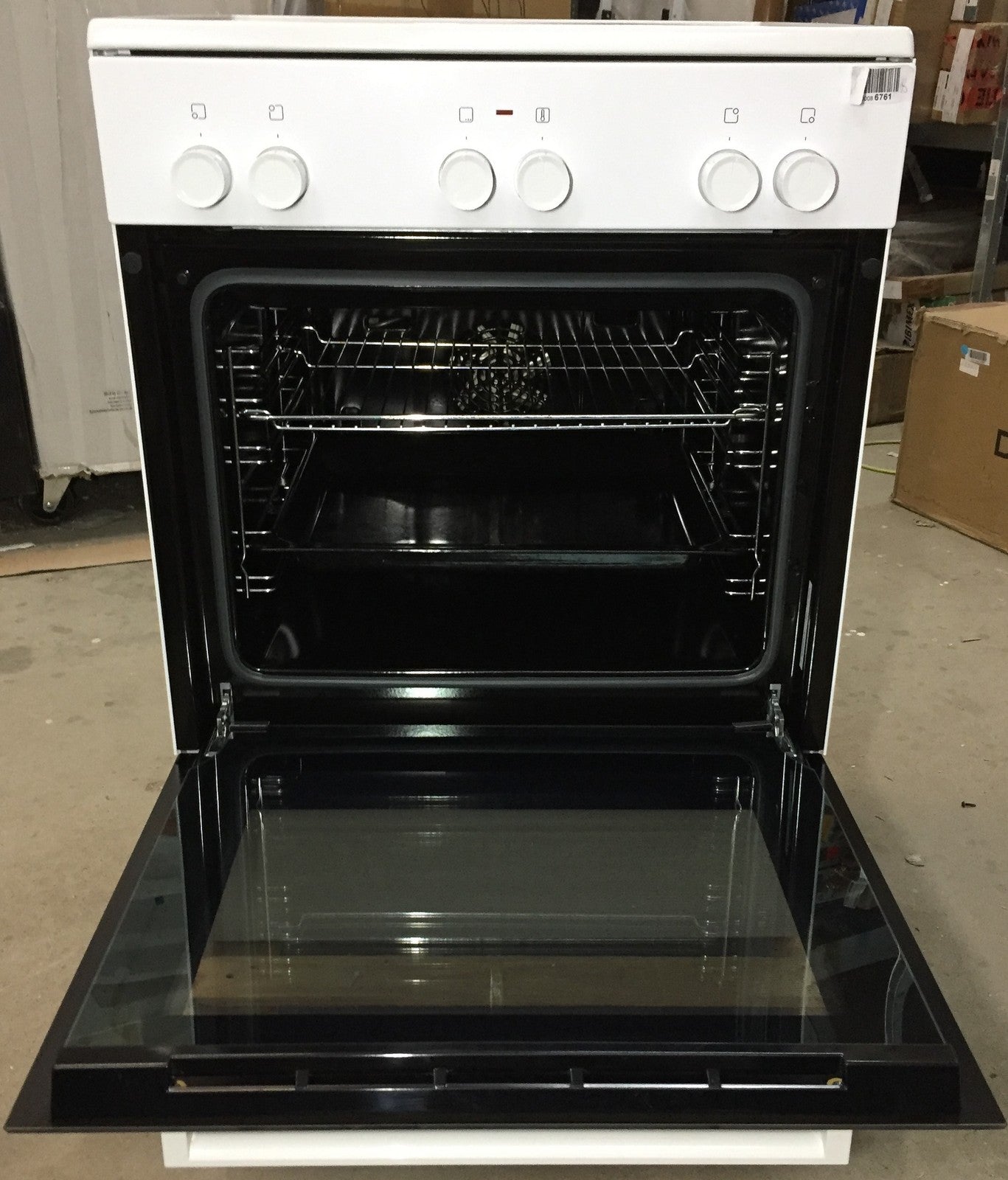 Bosch HKA 090220 freistehender Elektroherd 60cm Glaskeramik weiß EEK: A I34416