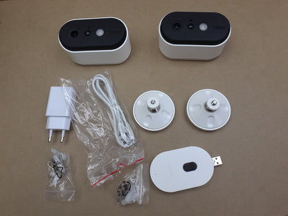 ABUS Akku-Überwachungskamera PPIC90200 2er-Set WLAN HD Kamera, I06876