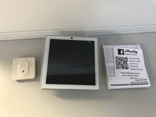 Shelly Wall Display White + Blu H&amp;T Sensor, WiFi Smart Home, I32860 