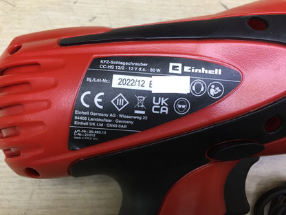 Einhell Kfz-Schlagschrauber CC-HS 12/2 (2048313), 12 V, I33564