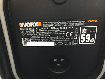 WORX Landroid Vision L1300 Mähroboter WR213E.1 für Gärten bis 1300m², I34419