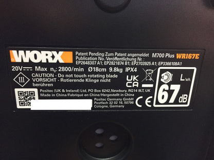 WORX Landroid M700 PLUS WR167E Mähroboter für Gärten bis 700 qm, I33978
