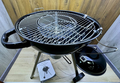 HAMSON YORK Compact Plus Holzkohlegrill Kugelgrill Barbecue Grillfläche Ø 53 cm