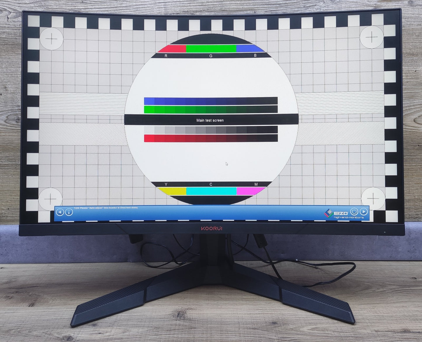 KOORUI 24E6C Gaming Monitor 24" FHD 1920x1080 HDMI DP Adaptive Sync 165Hz 4ms 