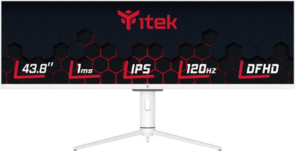 iTek GGF ITMF44A121DFHD 4K Gaming Monitor 43.8" DFHD 3840x1080 FLAT 32:9 white 