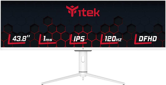 iTek GGF ITMF44A121DFHD 4K Gaming Monitor 43.8" DFHD 3840x1080 FLAT 32:9 white 