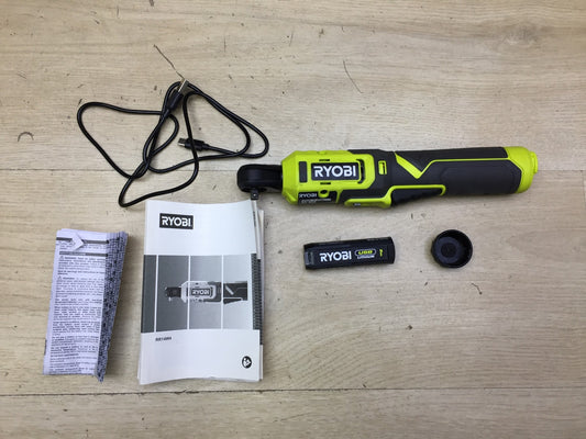 RYOBI 4 V USB-LITHIUM Akku-Ratschenschrauber RR14W4, mit Akku, 1/4 Zoll, I34159