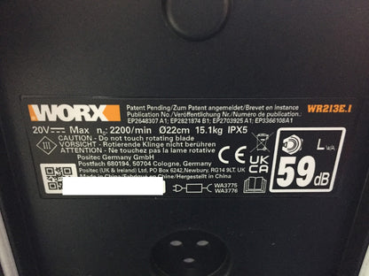 WORX Landroid Vision L1300 Mähroboter WR213E.1 für Gärten bis 1300m², I33690