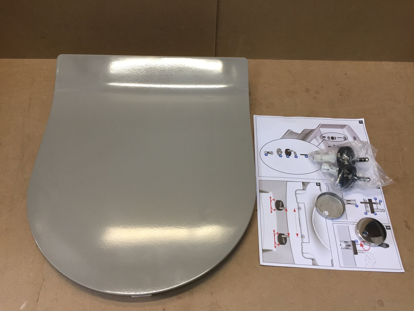 Wirquin 20722689 Color Line Admiral WC-Sitz, Taupe, I13478