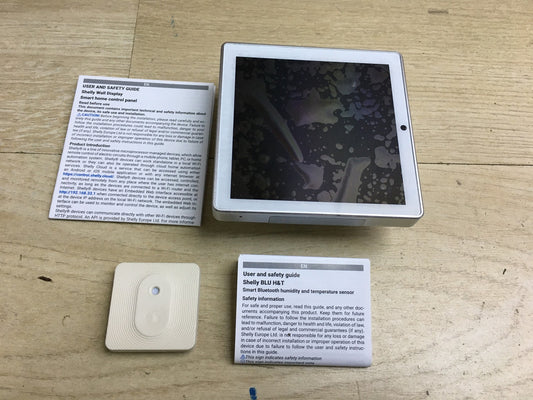 Shelly Wall Display Weiß + Blu H&T Sensor, WLAN-Smart-Home, I33619