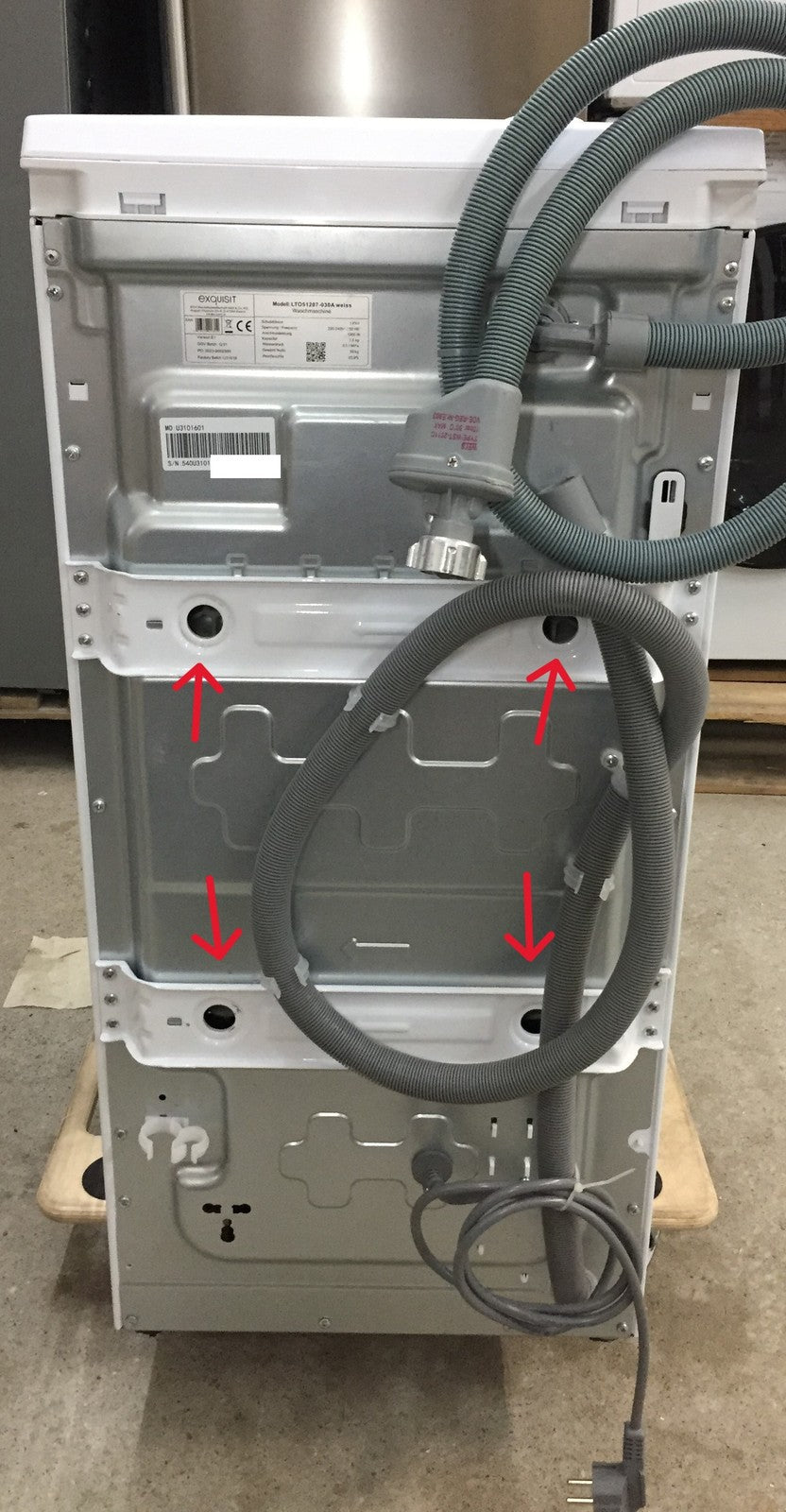 Exquisit LTO51207 Toplader Waschmaschine 7,5 kg schmal weiß EEK: A I34384