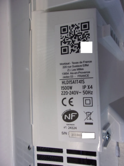 Carrera Schilder Rayonnant 6 Stufen SAS Vertikal LCD, 1500 watt, I05031