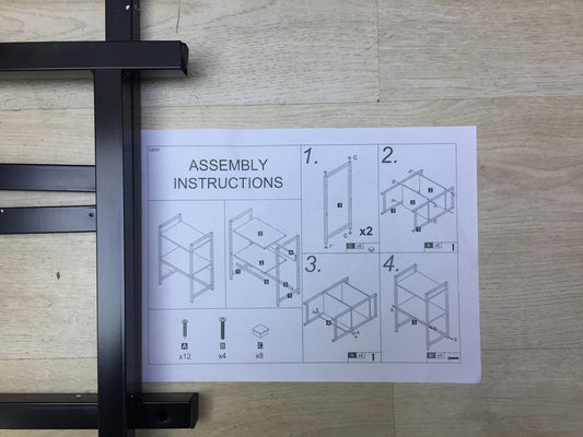 Shally Dogan Regal für die Mikrowelle, mit 2 Flächen, I31036