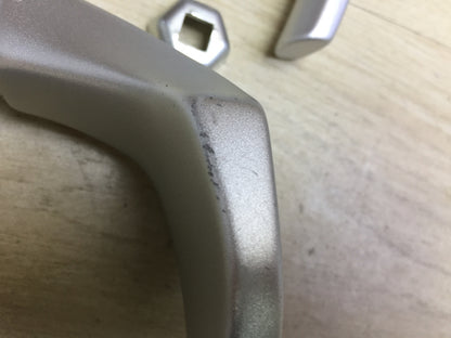 ABUS Tür-Schutzbeschlag aluminium mit Zylinderschutz eckig, I32834