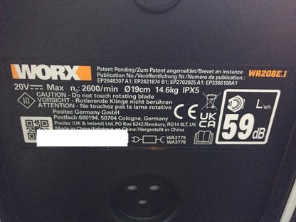 WORX Landroid Vision M800 robotic lawnmower WR208E.1 for gardens up to 800m², I33180
