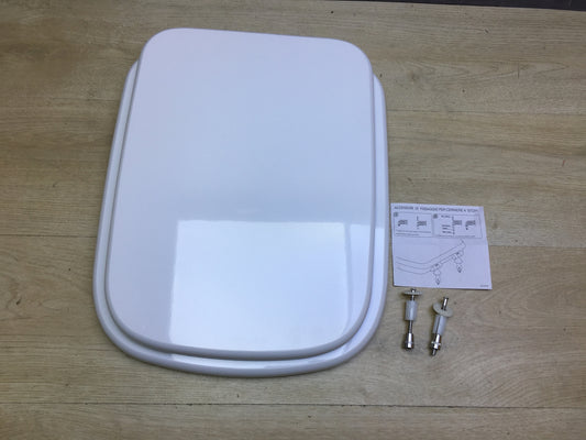 king seat  EM804 WC-Sitz, MDF, Hochglanzweiß, 44 x 36 x 4 cm, I31059