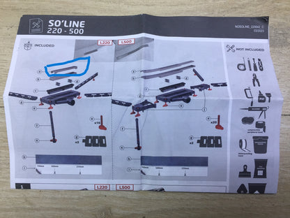 Wirquin So Line Duschrinne 220 mm, chrom, I32207