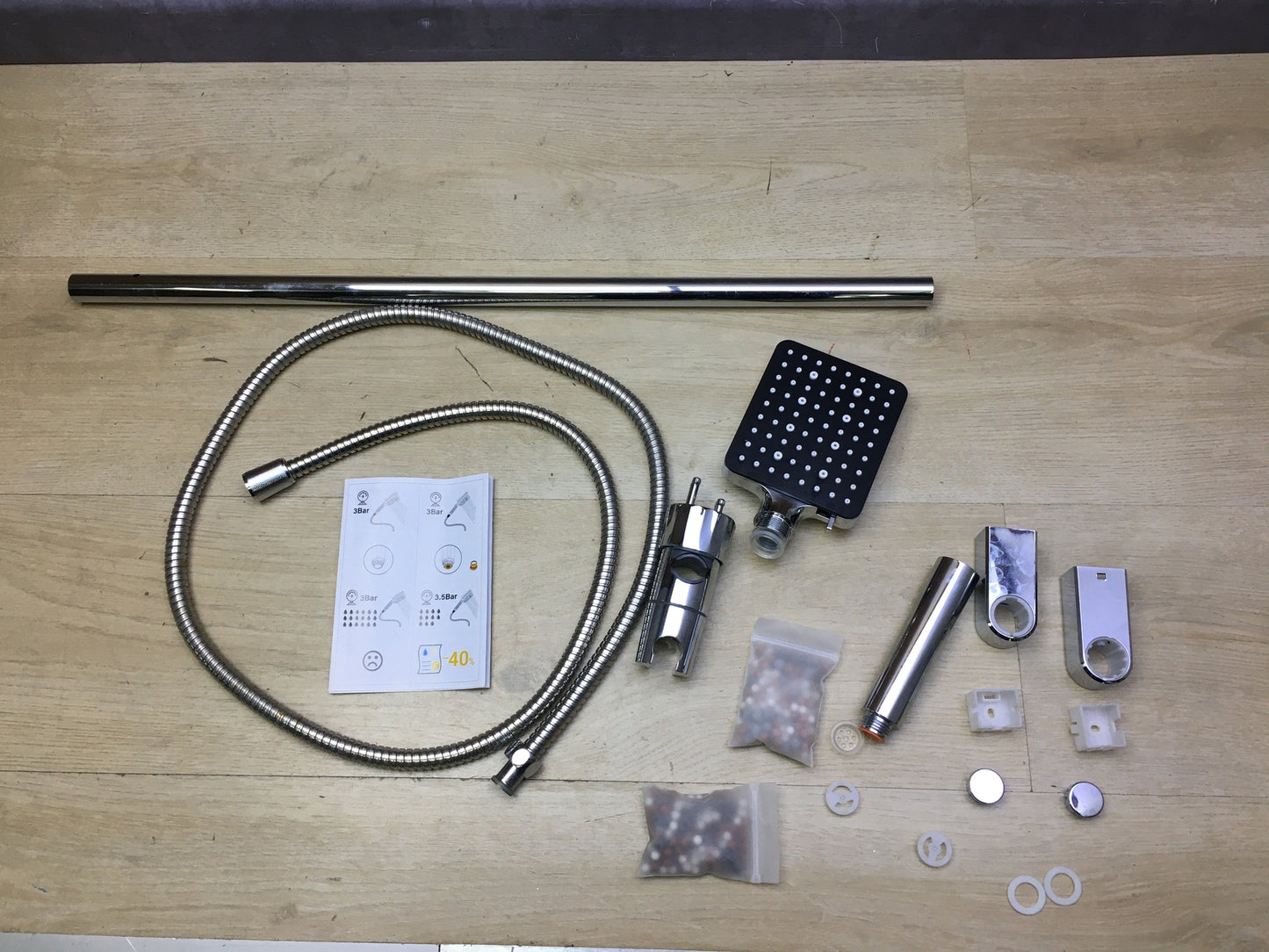 YEAUPR PRO S6216 Duschset, quadratischer Duschkopf, I31022