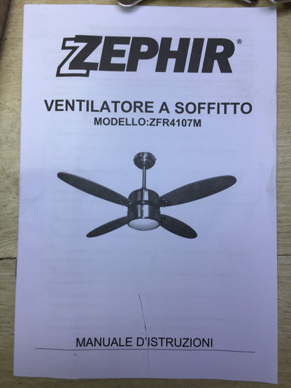 Zephir ZFR4107M Deckenventilator, braun, I33282