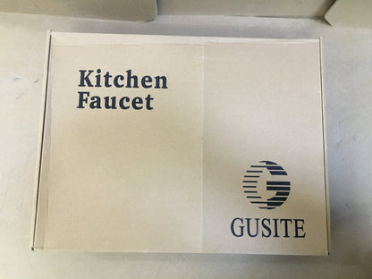 GUSITE Wasserhahn Küche, 360° Drehbare Spiralfeder mit Ausziehbrause I10011