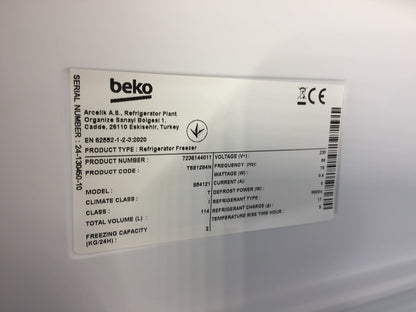 Beko TSE1284N Kühlschrank Tischkühlschrank 114 L Gefrieren MinFrost Weiß