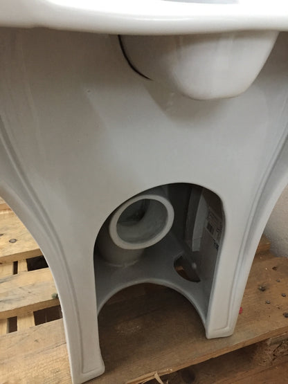 aquaSu 04873 6 Spülrandlose WC-Kombi +7,5 cm weiß WC ohne Spülkasten I16622