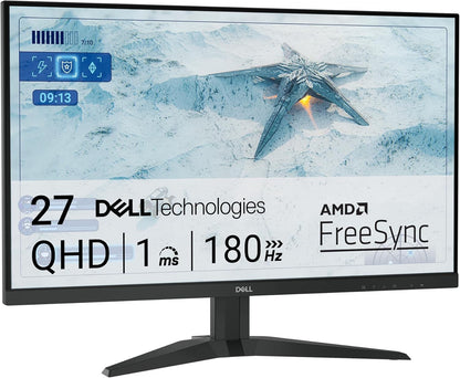 Dell G2725D Gaming Monitor 27" WQHD 2560x1440 IPS DP HDMI AMD FreeSync 180Hz 1ms