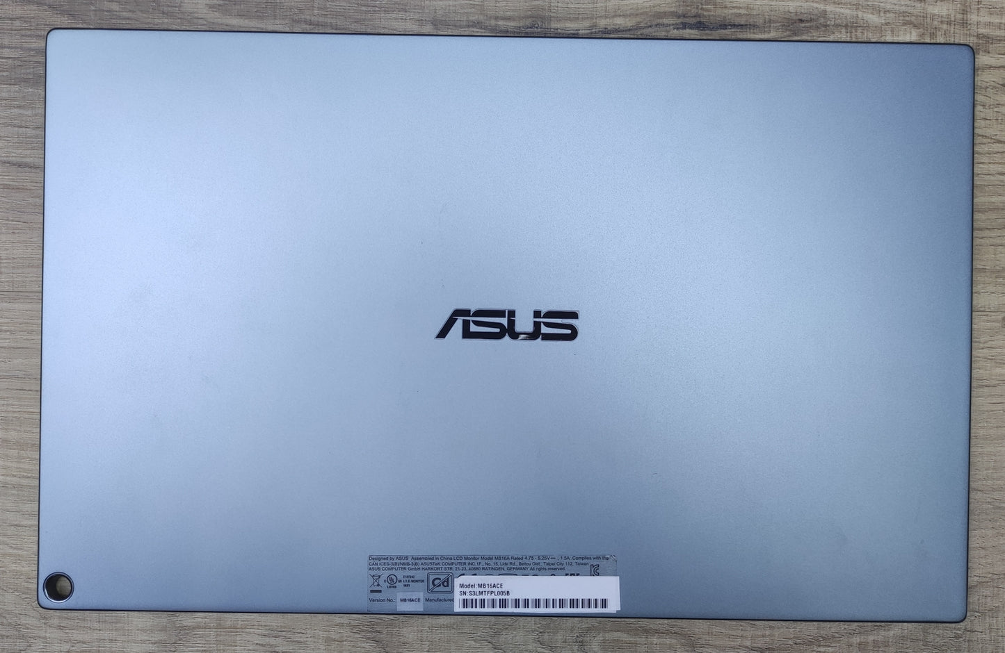 Asus ZenScreen MB16ACE portable USB monitor 15.6" FHD 1920x1080 USB-C IPS panel 