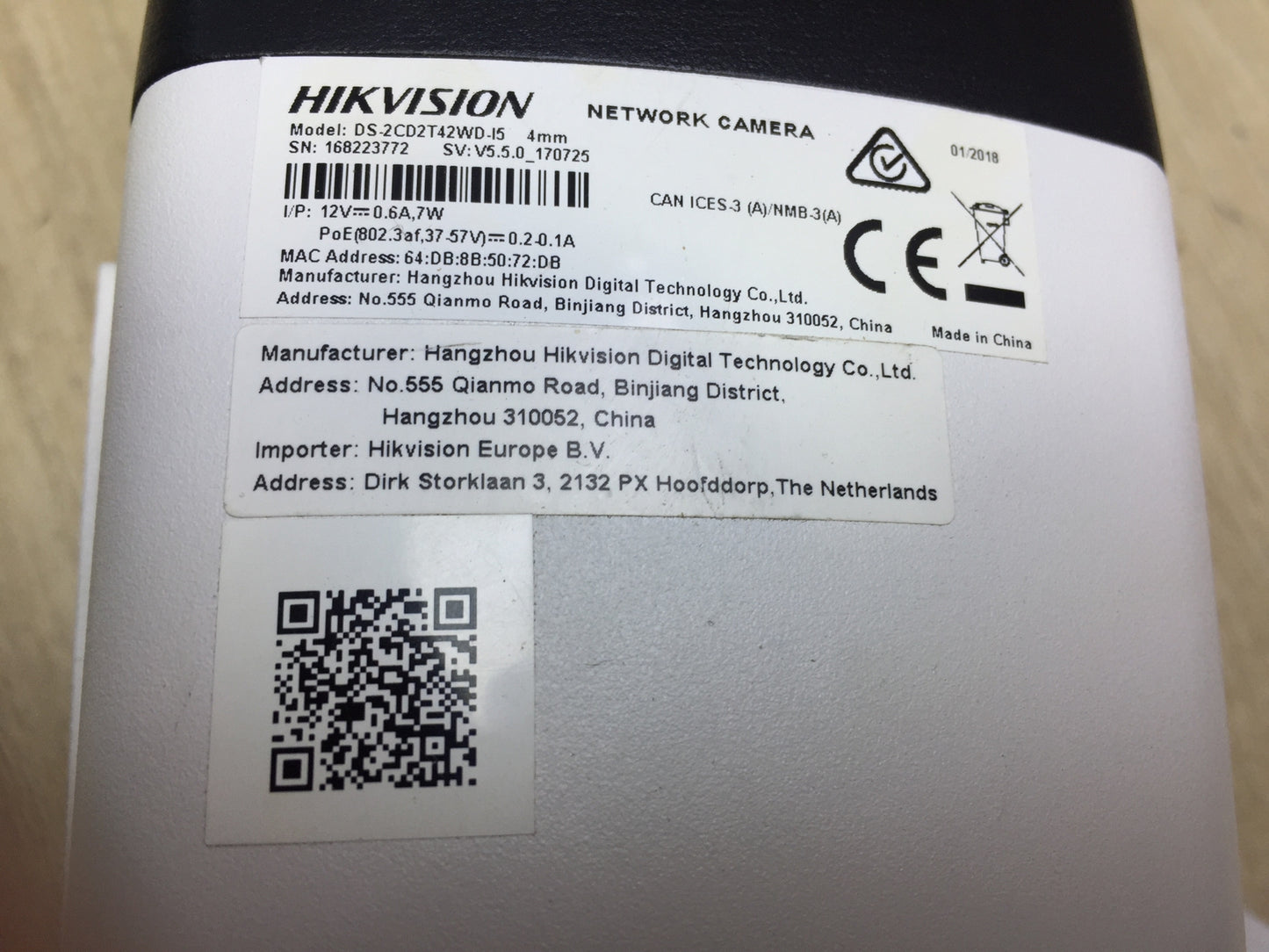 HIKVISION DS-2CD2T42WD-I5 Netzwerk Überwachungskamera (4mm) 4MP WDR IP, I31547