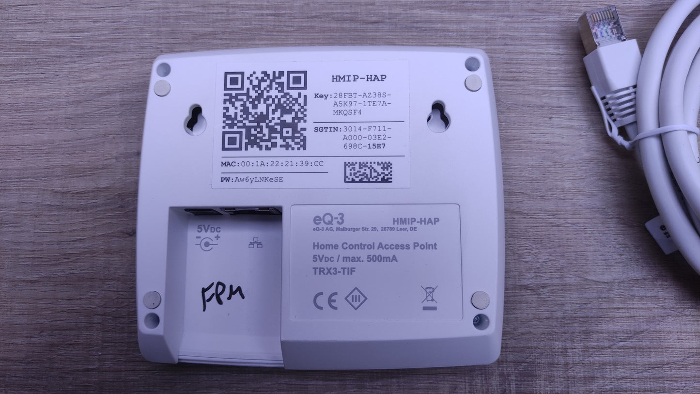 Homematic HMIP-HAP Control Access Point Gateway 140887A0, I33602