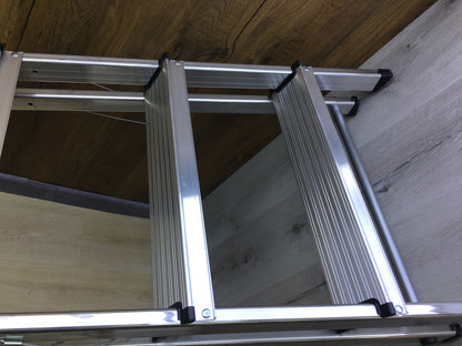 Hailo L60 StandardLine aluminum safety stepladder, 5 steps, I30500 